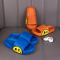Summer Couple Cute Smiley Slippers Women's Non-slip Thick-soled Slippers Men Outdoor Beach Flip-flops EVA Home Slippers