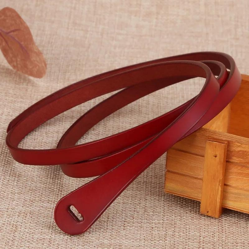 Women's Dress Decorative Belt with Skirt Thin Belt Casual Ladies Belt Leather Belt Tassel Girl Dress Decorative Belt
