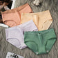 4PCS Cotton Underwear Women's Comfortable Sexy Lingerie Breathable Student Less Antibacterial Mid-low Waist Briefs Ladies Striped Underwear Bottoms
