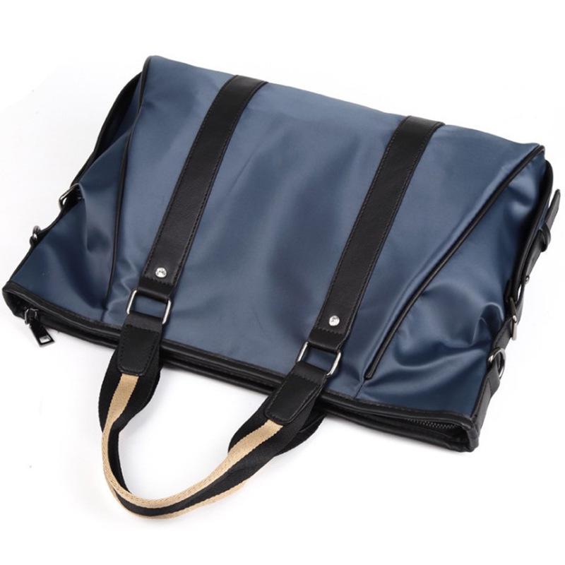 Business Briefcase Men Canvas Large Capacity Zipper Handbag Crossbody Bags Shoulder Computer Bag