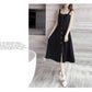 Two-piece Sexy Women Dress Boho Sexy Dress Button Backless Beach Sundress Casual Vintage Dress