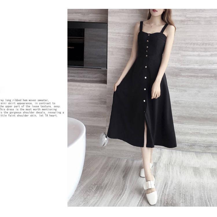 Two-piece Sexy Women Dress Boho Sexy Dress Button Backless Beach Sundress Casual Vintage Dress