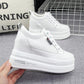 Inner Increase 10CM Female White Shoes Breathable Casual Women's Sneakers Korean Style All-match Thick-soled Student Shoes