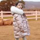 Girls' Warm and Windproof Down Jacket Disposable Mid-length Clothes Winter Thick White Duck Down Jacket