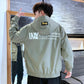 Men's Hooded Cotton Casual Jacket Spring and Autumn Zipper Jacket Korean Style Streetwear Clothes Loose Letter Printing Hood Jacket Outdoor Outfit