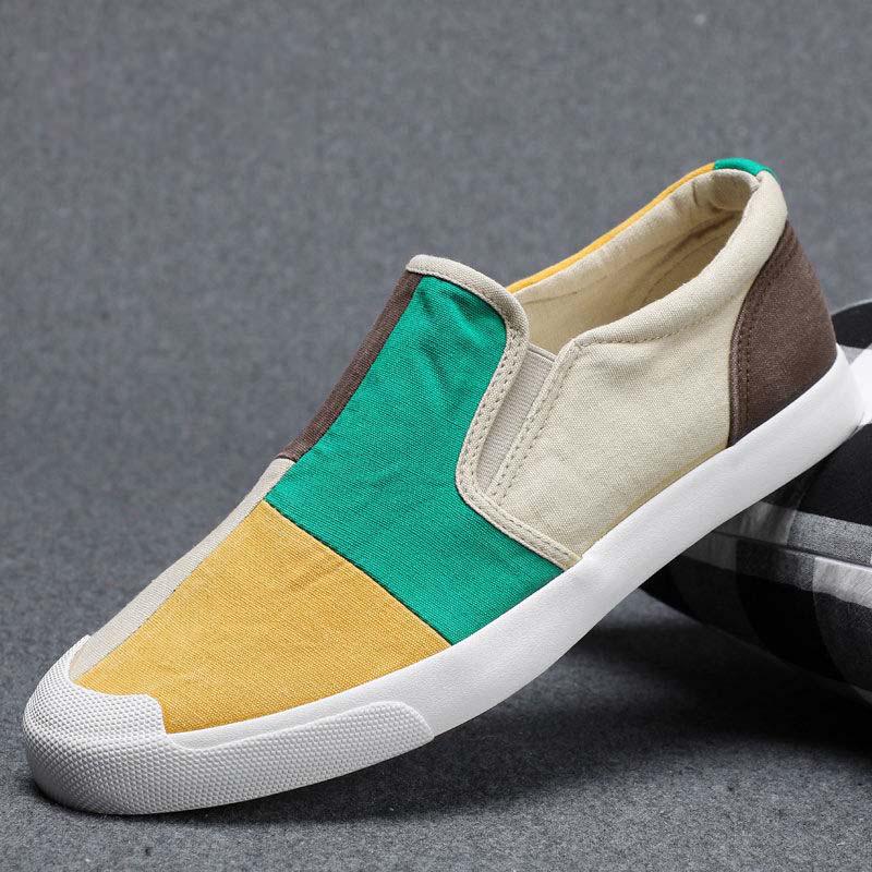 Plus Size 38-44 Summer Men Canvas Sneakers Comfortable Running Basketball Shoes Breathable Shockproof Non-slip Shoes