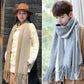 Scarves Scarf  Women's Knnitted Scarf Men's Winter Cashmere Couple Thick Wool Scarf Lovers Gift