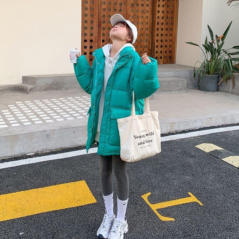 Padded Jacket Winter Coat Women Thick Cotton Coat Korean Style Loose Mid-length Cotton Coat Oversize Women's Trend