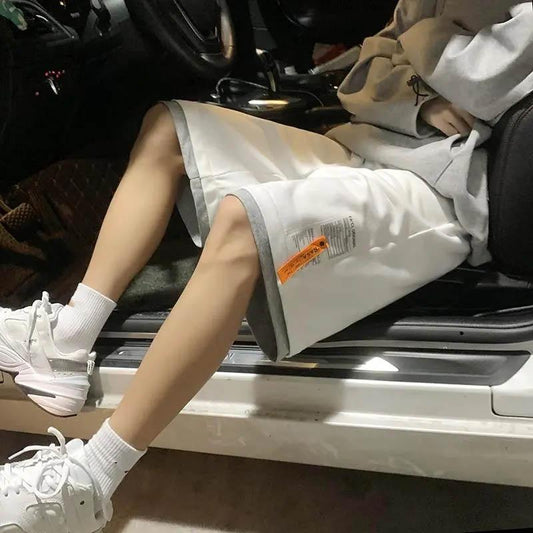 Boys Shorts Summer Straight Loose Thin Section Casual Sports Pants Fake Two Pieces of Breathable and Comfortable Five-point Pants