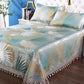 Summer Skin-friendly Ice Silk Mat Washed Folding Mat Sheet High-end Jacquard Double Lace Soft Mat