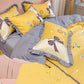 Naked Sleeping Sanded Four-piece Super Soft Korean Style Washed Cotton Bed Linen Quilt Cover Bedding
