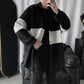 Sweater Cardigan Coat Men's Loose Stitching Color Thickened Knitted Cardigan Coat Warm and Comfortable Breathable Men's Sweater