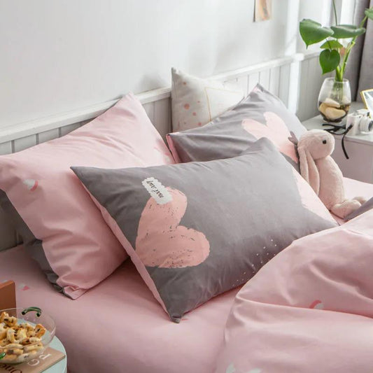 Pure Cotton Pillowcase Double Bedroom Bedding Pillowcase Student Dormitory Pillowcase 48*74cm One Pair