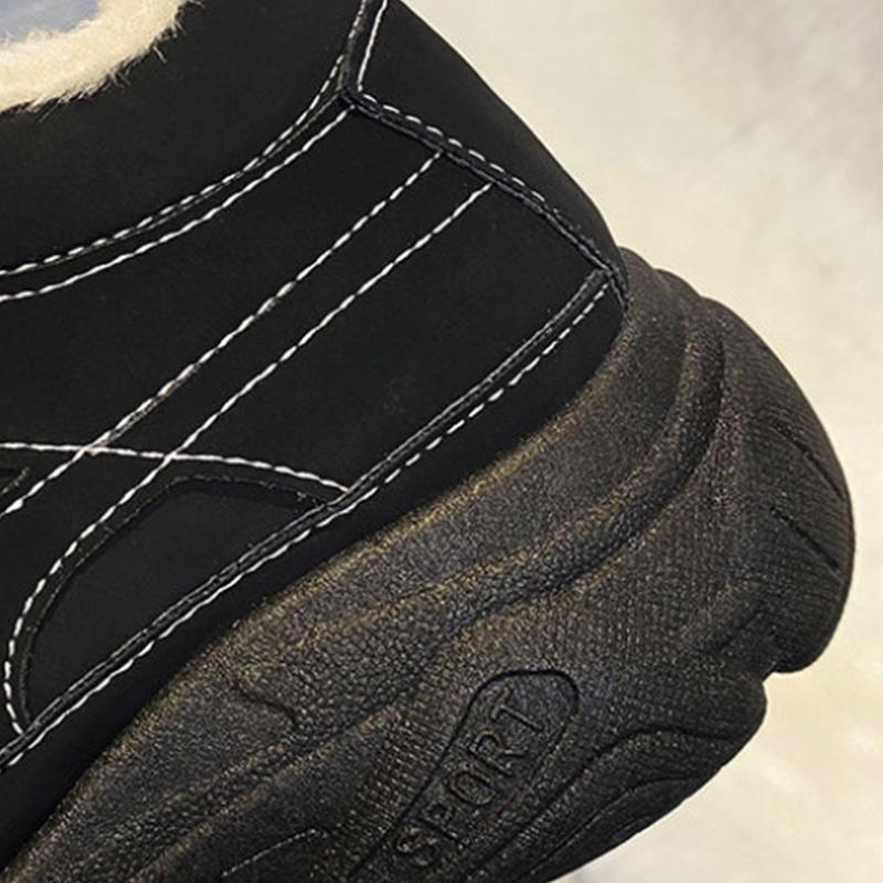 Winter Plus Velvet Padded Women's Shoes Non-slip Wear-resistant Lightweight and Warm Women's Cotton Shoes Padded Sneakers