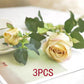 Bulgarian Rose Simulation Bouquet Fake Flower Decoration European Plastic Flower Decoration Silk Flower Living Room Table Decoration