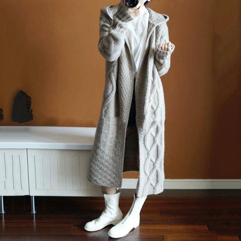 Fashion Long Cardigan Women 2019 Fashion Harajuku Loose Knit Sweater Women Casual Jacket Coat Autumn