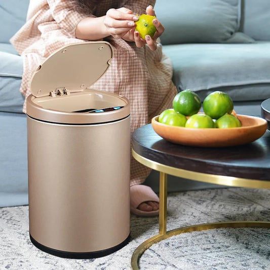 7 Liter Rechargeable Battery Dual-use Smart Trash Can, Family Large Kitchen with Lid, Automatic Sensing Trash Can