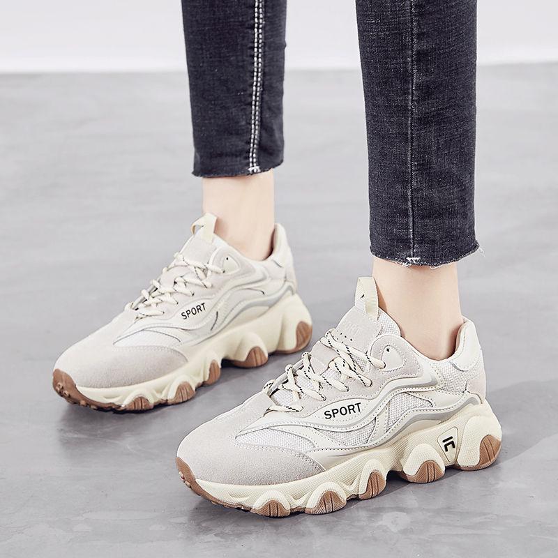 Spring Women's Sports Shoes Female Students Korean Version of  Daddy Shoes Running Casual Shoes