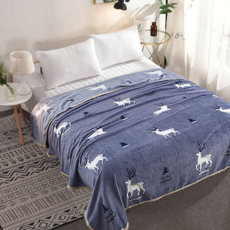 High Quality Winter Multifunctional Blanket Coral Fleece Double-sided Fleece Blanket Cover Blanket Plus Fleece Sheet Flannel Sheet Fleece Blanket
