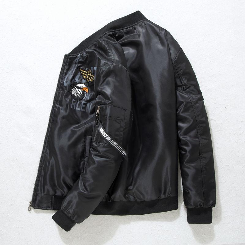 Air Force Baseball Uniform Pilot Jacket Men's Autumn and Winter Thick Coat Trend Casual Wear
