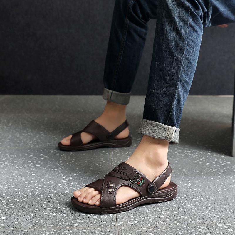 Men's Thick-soled Non-slip Wear-resistant Sandals Cool Beach Shoes Men's Casual Sandals