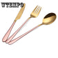 Dinner Spoon Elegant Dinnerware Sets Stainless Steel Cutlery Portuguese Round Western