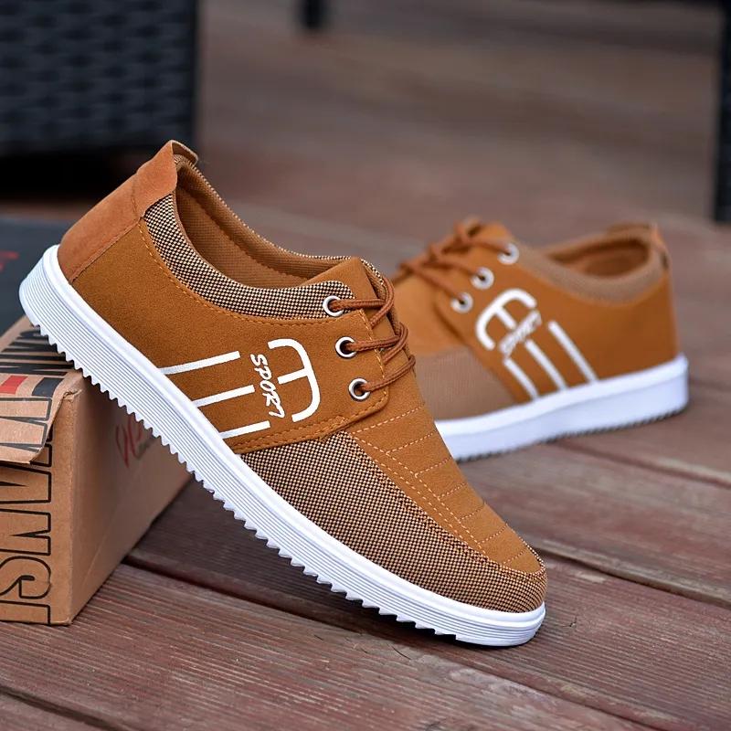 Men's Casual Canvas Shoes Spring Lightweight Sports Shoes Non-slip Breathable Sneakers Working Driving Shoes