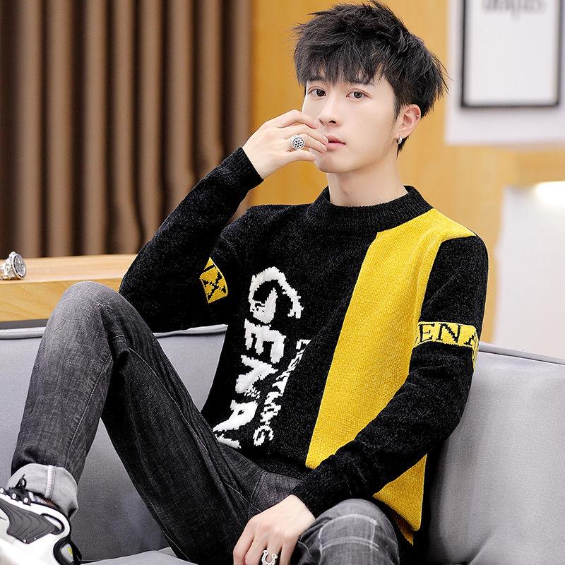 Winter Thick Sweater Men Long Sleeve Slim Fit Knitting Men's Warm Christmas Sweater Casual Pullover