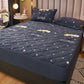 3pcs/set Lamb Velvet Bedspread Thick Quilted Coral Velvet Mattress Protector
