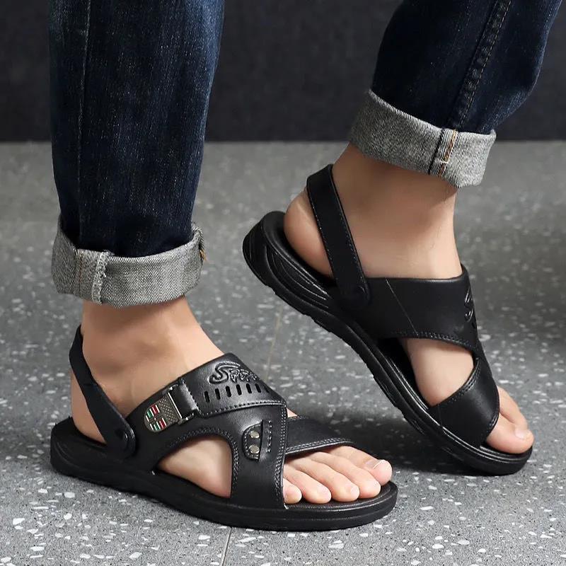 Men's Thick-soled Non-slip Wear-resistant Sandals Cool Beach Shoes Men's Casual Sandals
