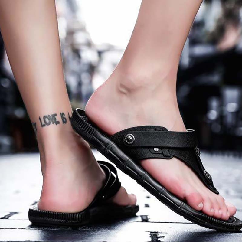Summer Sandals Men's Outer Wear Men's Beach Shoes Non-slip Sandals and Slippers Wear-resistant Flip-flops Men