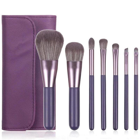 7 Piece Professional Makeup Brush Set Soft Fur Beauty Highlighter Foundation Concealer Multipurpose Makeup Tool