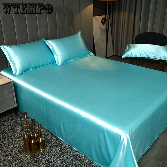1.8m/2m Queen King Bed Sheet Summer Ice Silk Sheets Silk Slippery Household Ice Silk Sheets