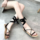 Sandals Women's Summer Beach Shoes Flat Straps Roman Shoes Casual Outdoor All-match Ladies Sandals