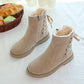 Martin Boots Female British Style Winter Student Wild Warm Short Boots Motorcycle Anti-skid Plus Velvet Snow Boots