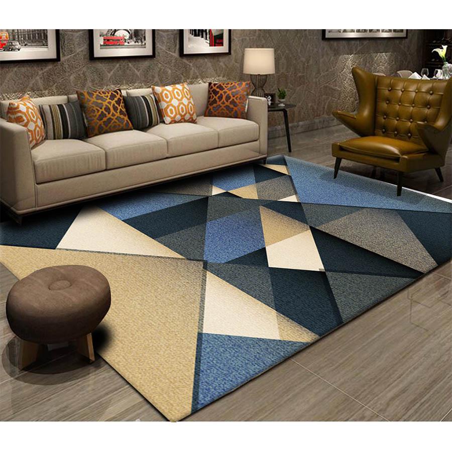 Large size geometric carpets  for Parlor Crane Printed Living Room Area Rugs  Floor Rugs for Bedroom