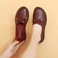 Mother's Shoes Soft-soled Leather Shoes Spring and Autumn Leather Comfortable Women's Single Shoes Non-slip Casual Shoes Ladies Flat Shoes