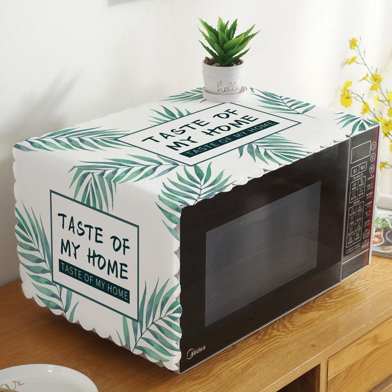 Microwave Oven Cover Dust Cover Oil-proof Thickened Splash-proof Oven Cover Cloth Universal Waterproof Cover Towel Household Dust-proof Cloth