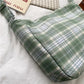 Women Canvas Bags Travel Casual Large Daily Shoulder Handbag Simple Hobo Bags Large-capacity Plaid Bag