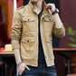 2019 Casual Jacket M-45XL Men Autumn Outerwear Mandarin Collar Clothing Male Bomber Jacket