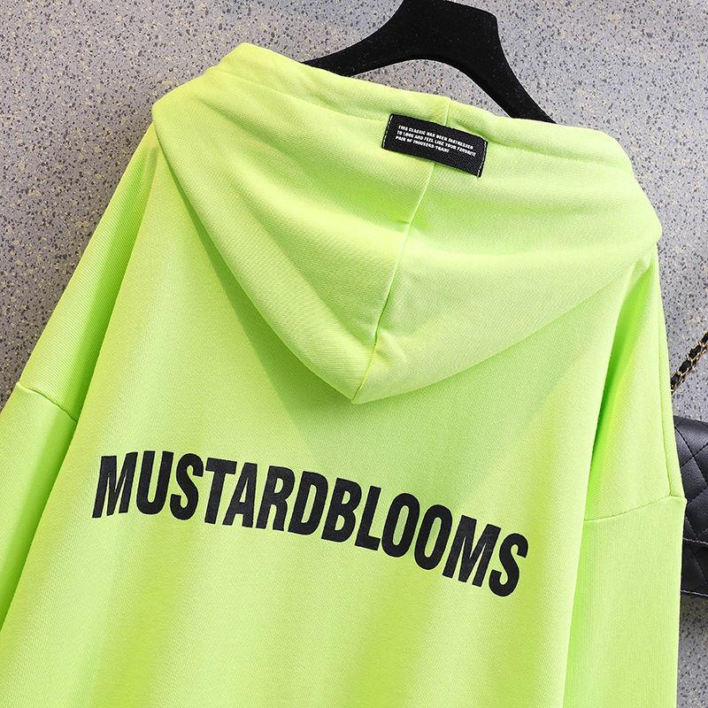 Korean Streetwear Sweatshirt Women Casual Pullover Hip Hop Long Sleeve Print Hoodies Sportswear Tops