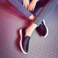 Women's Sneakers White Flat Shoes Hollow Ladies Loafers Pu Leather Slip on Shoes Low-heel Casual Shoes Espadrilles