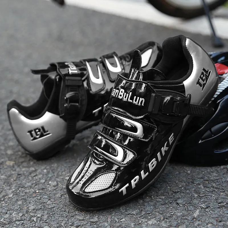 Lockless Cycling Shoes Men's Professional Road Bike Mountain Bike Hard Bottom Non-locking Power-assisted Spinning Shoes