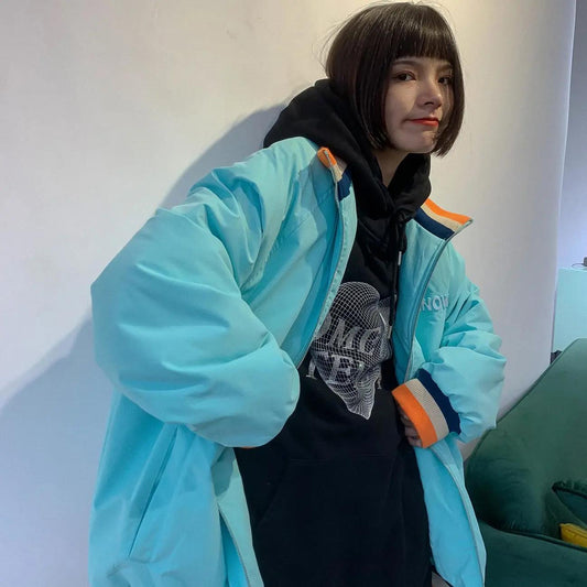 Winter Fried Street Thick Padded Jacket Women All-match Korean Loose Student Padded Jacket Women