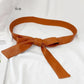 2.5/4cm Width Bow Tie Belt Waist Rope Thin Fur Belt PU Leather Belt Women's Wide Coat Leather Belt Dress Belt
