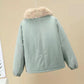 Winter Short Thickened Windproof Cold Warmth Loose Loose with Fur Collar Casual Self-cultivation Overcoming Ladies Jacket