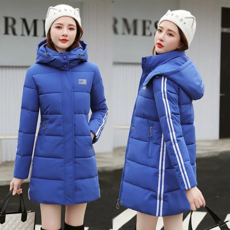 Women's Down Jacket Winter Korean Slim Slimming Down Jacket Plus Size Thick Mid-length Padded Jacket
