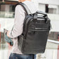 Men Backpack School Bags Knapsack Male Daypack Travel Camputer Bag Vintage Genuine Leather Rucksack