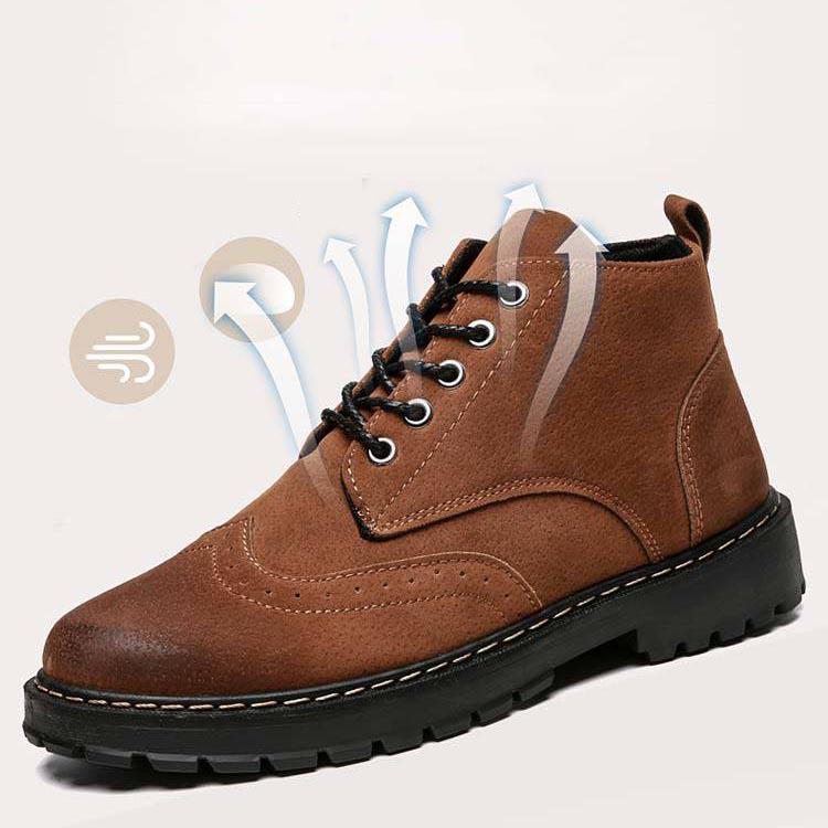 Autumn Winter Boots Men Casual High-Top Non-Slip Wear-Resistant Tooling Martins Boots Warm Snow Boot