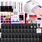 Gel Nail Polish Set 24W LED UV Lamp nail dryer Manicure Set Nail Tools Kit Nail Art Pusher Kit